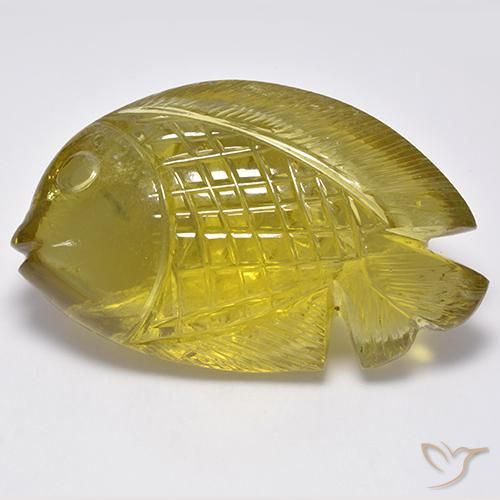 Cuarzo Amarillo claro natural de 116.65 ct, Elegante, Transparente