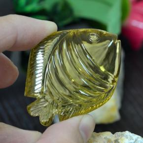 Cuarzo amarillo natural de 105,35 ct, forma elegante, transparente