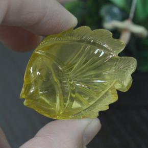 Cuarzo amarillo natural de 100,05 ct, forma elegante, transparente