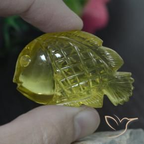 Cuarzo Amarillo medio natural de 90.46 ct, Elegante, Transparente