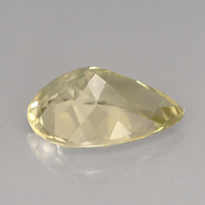 Cuarzo amarillo natural de 3,36 ct, en forma de pera, VVS