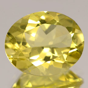 Cuarzo amarillo natural de 4,07 ct, corte óvalo, VVS