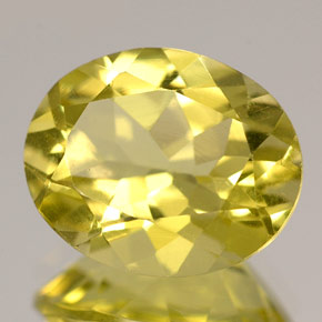 Cuarzo amarillo natural de 4,07 ct, corte óvalo, VVS