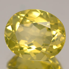 Cuarzo amarillo natural de 3,61 ct, corte óvalo, VVS-VS