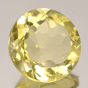 Cuarzo amarillo natural de 5,16 ct, corte redondo, VVS