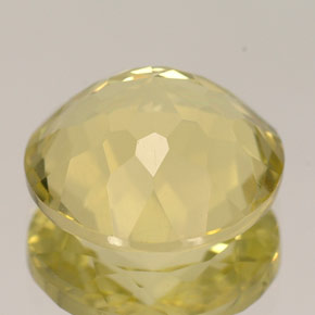Cuarzo amarillo natural de 5,16 ct, corte redondo, VVS