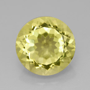 Cuarzo amarillo natural de 5,28 ct, corte redondo, VVS-VS