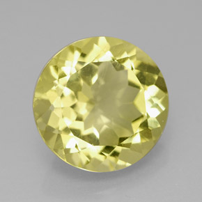 Cuarzo amarillo natural de 5,28 ct, corte redondo, VVS-VS