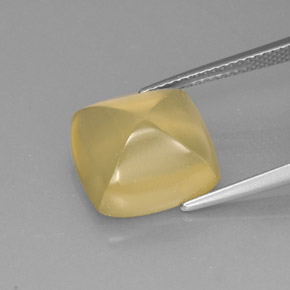 Cuarzo amarillo natural de 8,40 ct, transparente, transparente / translúcido