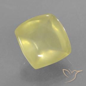 Cuarzo Amarillo claro natural de 8.86 ct, Forma Cojín, Translúcido