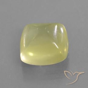 Cuarzo Amarillo claro natural de 8.86 ct, Forma Cojín, Translúcido
