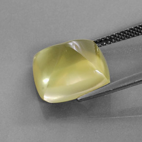 Cuarzo amarillo natural de 7,60 ct, transparente, transparente / translúcido