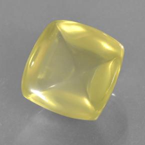 Cuarzo Limón natural de 8.61 ct, Corte Cojín, Transparente