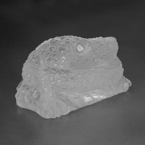 Cuarzo blanco natural de 539,64 ct, transparente, transparente / translúcido