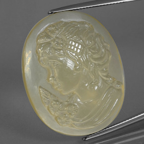 Cuarzo amarillo natural de 45,60 ct, forma elegante, transparente