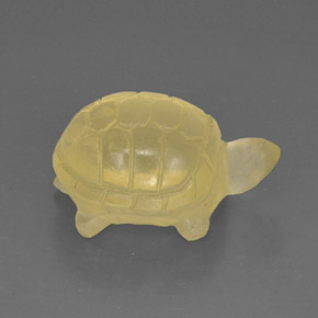 Cuarzo amarillo natural de 18,65 ct, transparente, transparente / translúcido