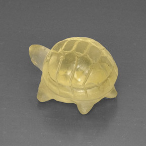 Cuarzo amarillo natural de 17,80 ct, transparente, transparente / translúcido