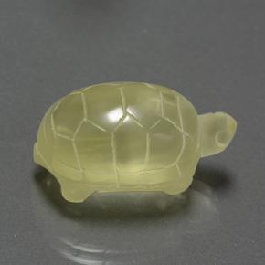 Cuarzo amarillo natural de 26,38 ct, forma elegante, translúcido