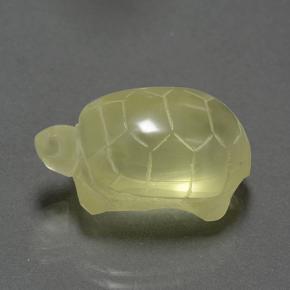 Cuarzo amarillo natural de 26,38 ct, forma elegante, translúcido
