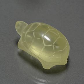 Cuarzo amarillo natural de 26,38 ct, forma elegante, translúcido