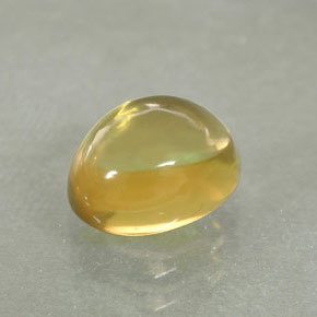 Cuarzo amarillo natural de 1,61 ct, corte óvalo, transparente
