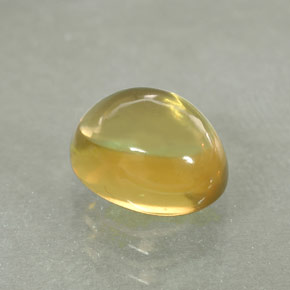Cuarzo amarillo natural de 1,61 ct, corte óvalo, transparente