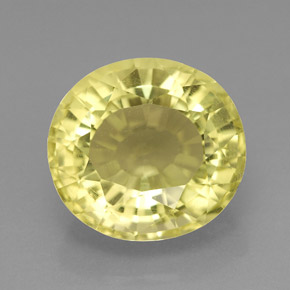 Cuarzo Limón natural de 5.96 ct, Corte Óvalo, VVS