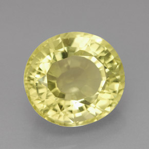 Cuarzo Limón natural de 5.96 ct, Corte Óvalo, VVS