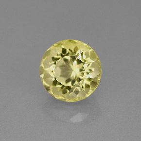 Cuarzo amarillo natural de 2,22 ct, corte redondo, VVS