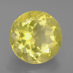 Cuarzo amarillo natural de 5,83 ct, corte redondo, VVS