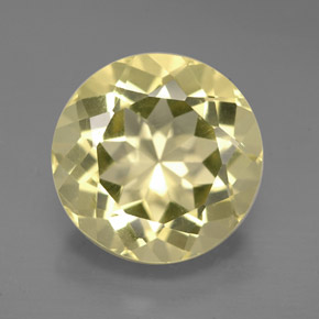 Cuarzo amarillo natural de 5,62 ct, corte redondo, VVS