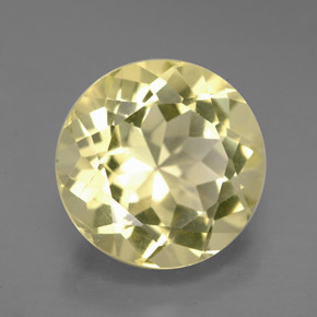 Cuarzo amarillo natural de 5,62 ct, corte redondo, VVS