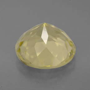 Cuarzo amarillo natural de 5,62 ct, corte redondo, VVS