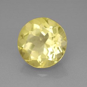 Cuarzo amarillo natural de 5,36 ct, corte redondo, VVS-VS