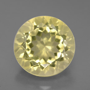 Cuarzo amarillo natural de 5,94 ct, corte redondo, VVS
