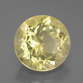 Cuarzo amarillo natural de 5,94 ct, corte redondo, VVS