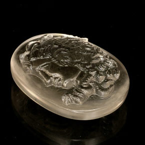 Cuarzo amarillo natural de 47,53 ct, forma elegante, transparente