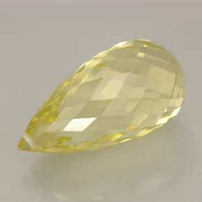 Cuarzo amarillo natural de 12,08 ct, briolette, VVS-VS