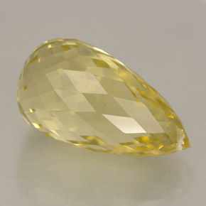 Cuarzo amarillo natural de 12,38 ct, briolette, IF