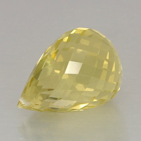 Cuarzo Limón natural de 11.00 ct, Corte Briolette, VVS