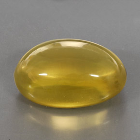 Cuarzo amarillo natural de 29,30 ct, corte óvalo, transparente