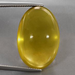 Cuarzo amarillo natural de 29,30 ct, corte óvalo, transparente