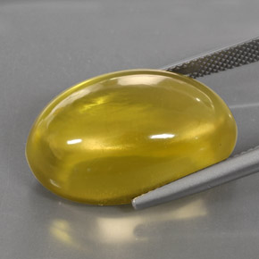 Cuarzo amarillo natural de 29,30 ct, corte óvalo, transparente