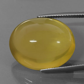 Cuarzo amarillo natural de 36,73 ct, corte óvalo, transparente