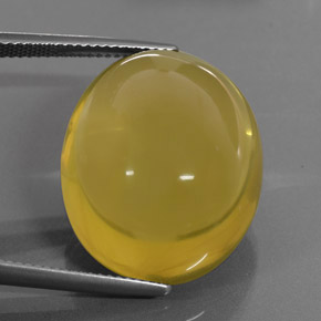Cuarzo amarillo natural de 36,73 ct, corte óvalo, transparente