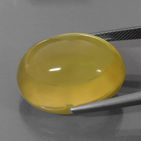 Cuarzo amarillo natural de 36,73 ct, corte óvalo, transparente