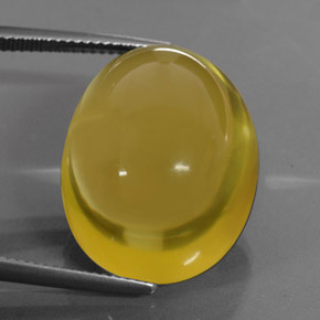 Cuarzo amarillo natural de 38,02 ct, corte óvalo, transparente