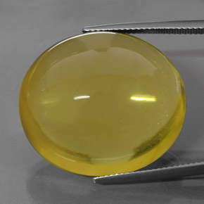 Cuarzo amarillo natural de 58,96 ct, corte óvalo, transparente