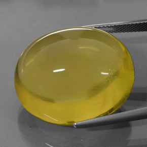 Cuarzo amarillo natural de 58,96 ct, corte óvalo, transparente