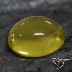 Cuarzo Amarillo claro natural de 33.52 ct, Ovalada, Transparente